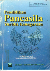 Pendidikan Pancasila Yuridis Kenegaraan